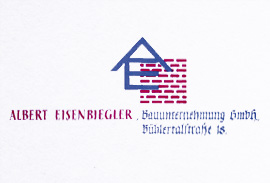 Eisenbiegler Bauunternehmung GmbH - Logo aus den 1960er Jahren